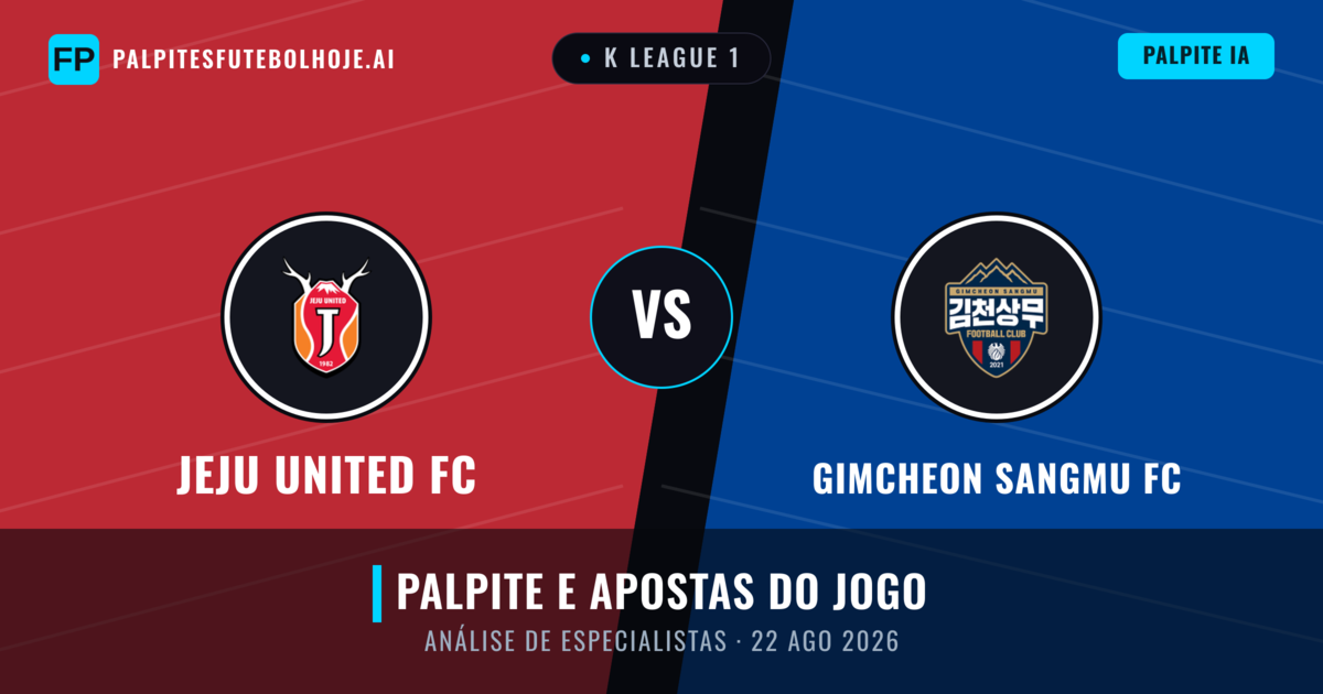 Jeju United FC vs Gimcheon Sangmu FC — prognóstico e prévia do jogo