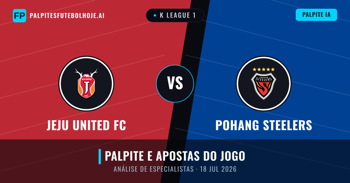 Jeju United FC vs Pohang Steelers — prognóstico e prévia do jogo