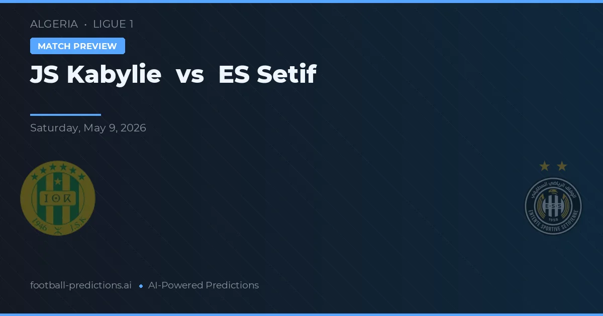 JS Kabylie vs ES Setif — prognóstico e prévia do jogo
