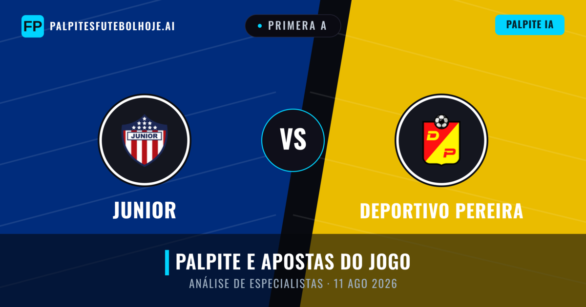 Junior vs Deportivo Pereira — prognóstico e prévia do jogo