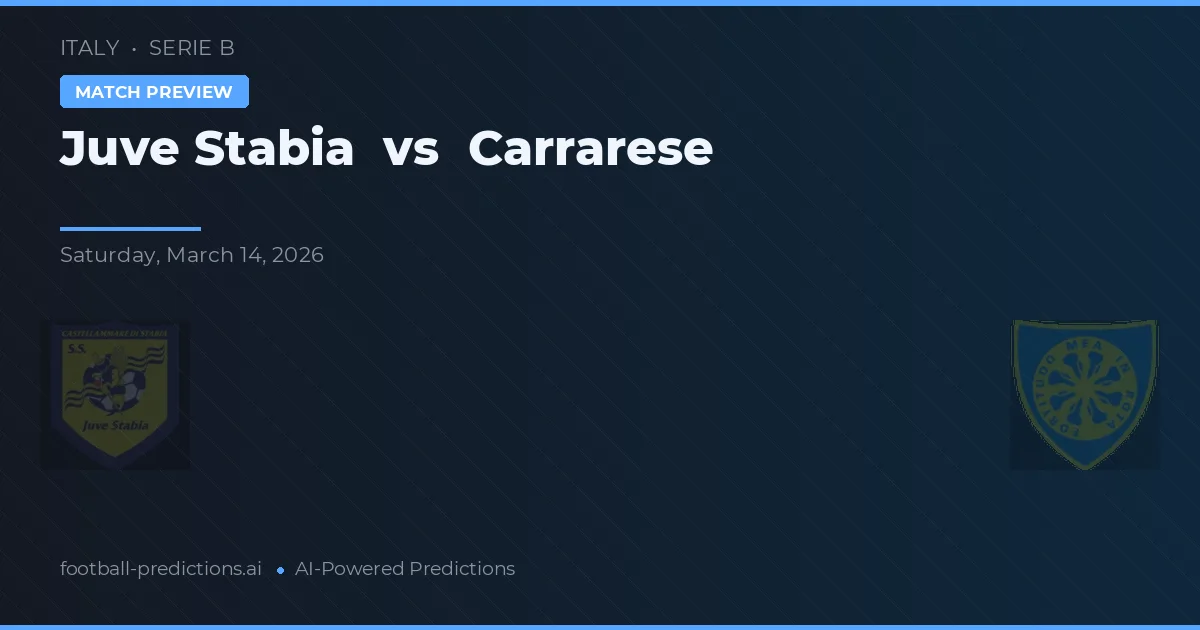 Juventus Stabia vs Carrarese — prognóstico e prévia do jogo