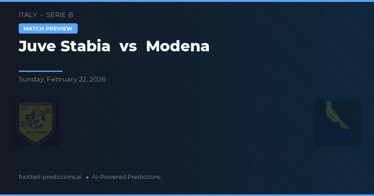 Juventus Stabia vs Modena — prognóstico e prévia do jogo