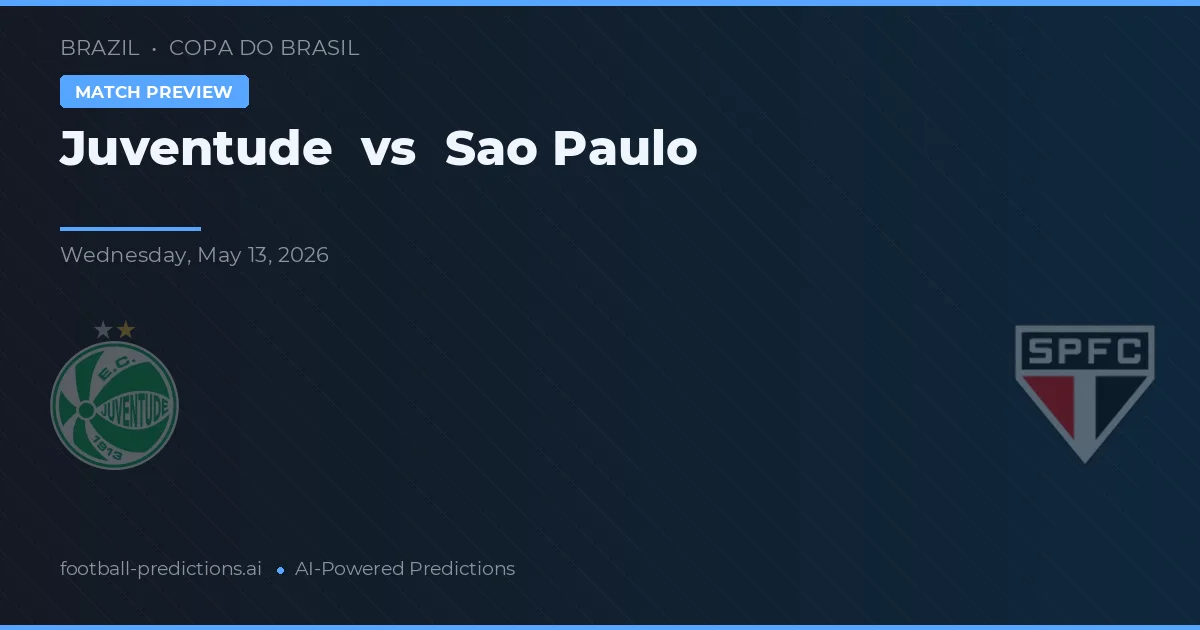 Juventude vs São Paulo — prognóstico e prévia do jogo