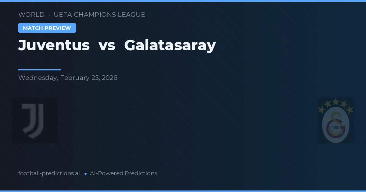 Juventus vs Galatasaray — prognóstico e prévia do jogo