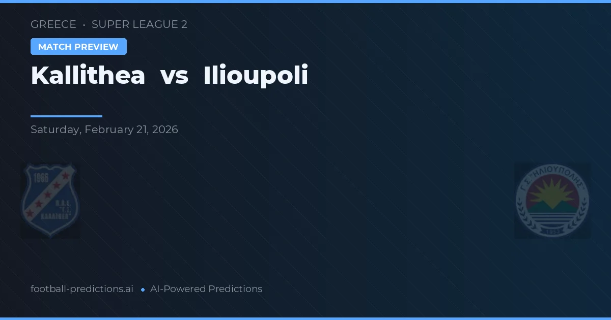 Kallithea vs Juventud Torremolinos — prognóstico e prévia do jogo