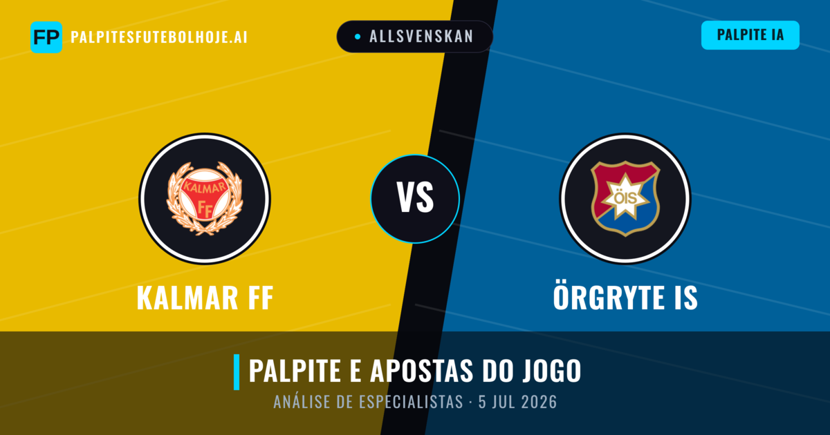 Kalmar FF vs Örgryte IS — prognóstico e prévia do jogo