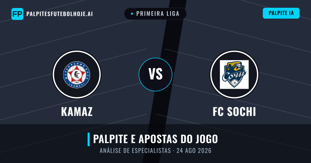 KAMAZ vs FC Sochi — prognóstico e prévia do jogo