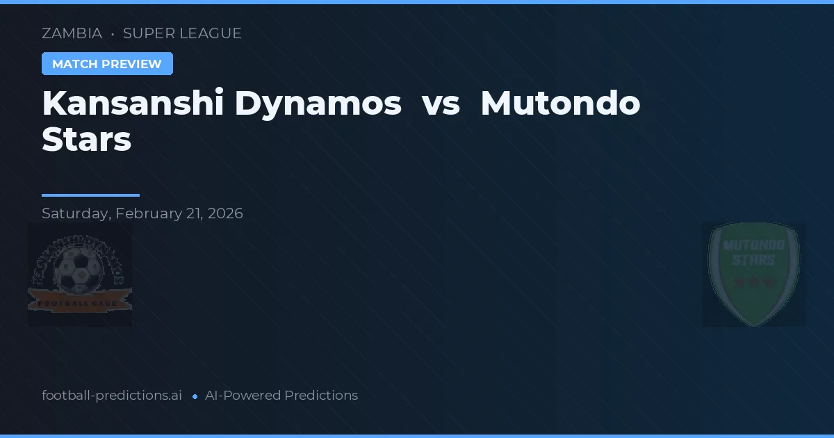 Kansanshi Dynamos vs Mutondo Stars — prognóstico e prévia do jogo