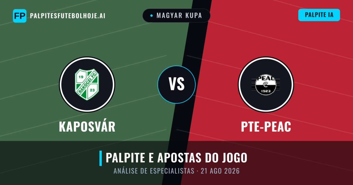 Kaposvár vs PTE-PEAC — prognóstico e prévia do jogo