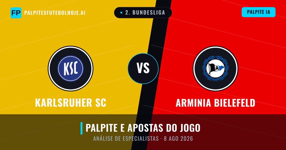 Karlsruher SC vs Arminia Bielefeld — prognóstico e prévia do jogo