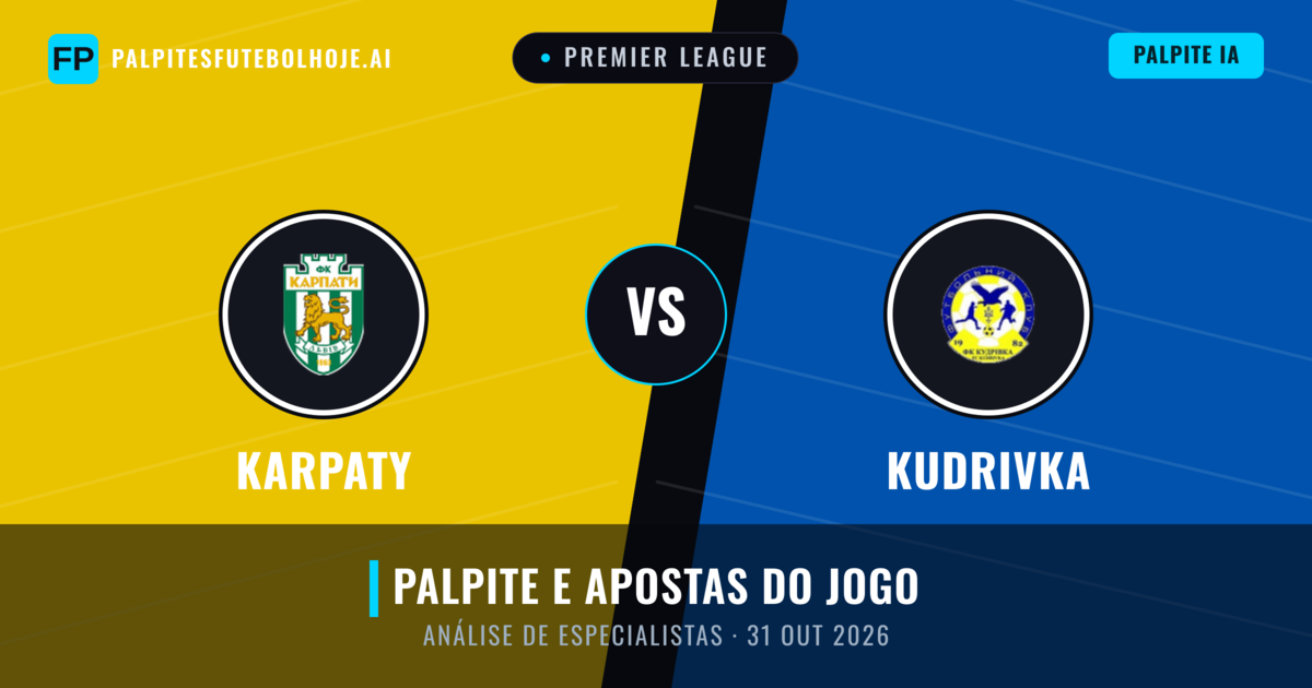 Karpaty vs Kudrivka — prognóstico e prévia do jogo