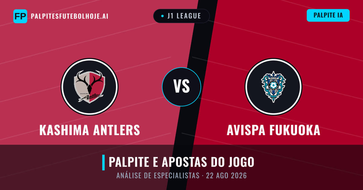 Kashima Antlers vs Avispa Fukuoka — prognóstico e prévia do jogo