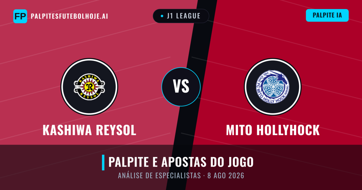 Kashiwa Reysol vs Mito HollyHock — prognóstico e prévia do jogo