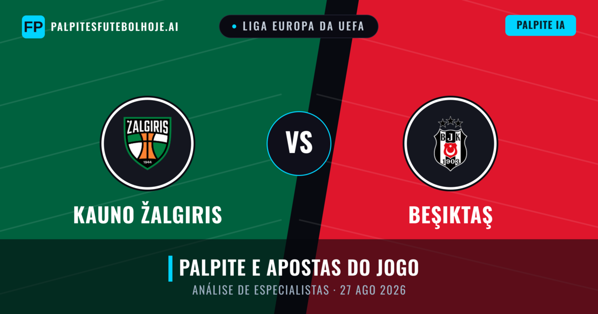 Kauno Žalgiris vs Beşiktaş — prognóstico e prévia do jogo