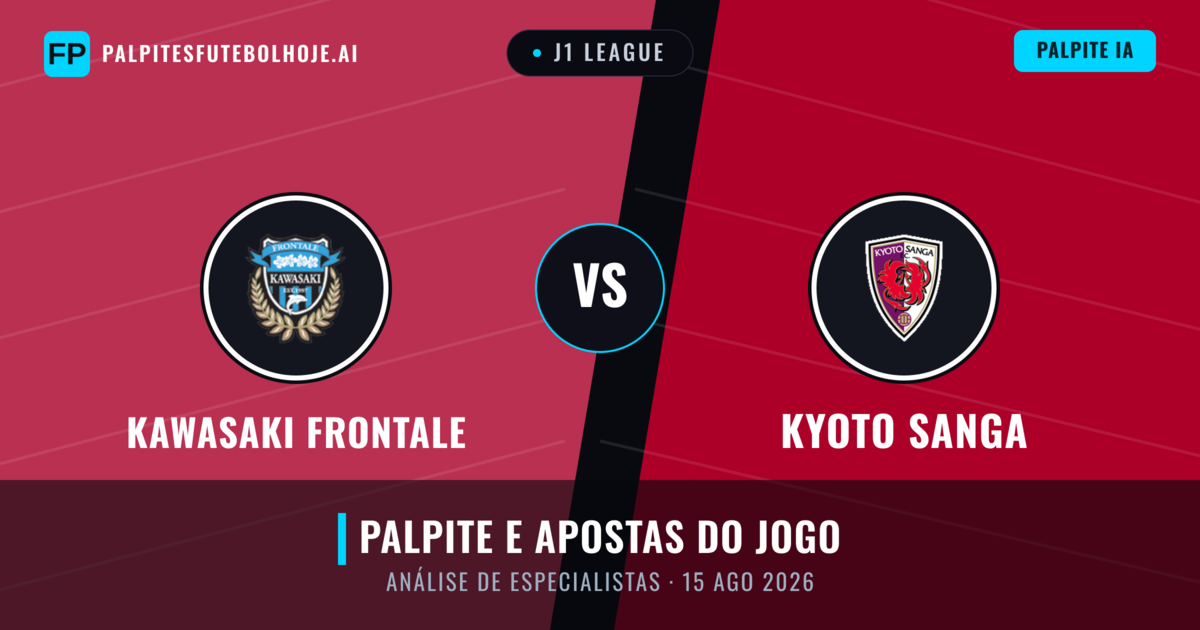 Kawasaki Frontale vs Kyoto Sanga — prognóstico e prévia do jogo