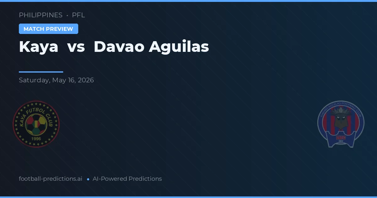 Kaya vs Davao Aguilas — prognóstico e prévia do jogo