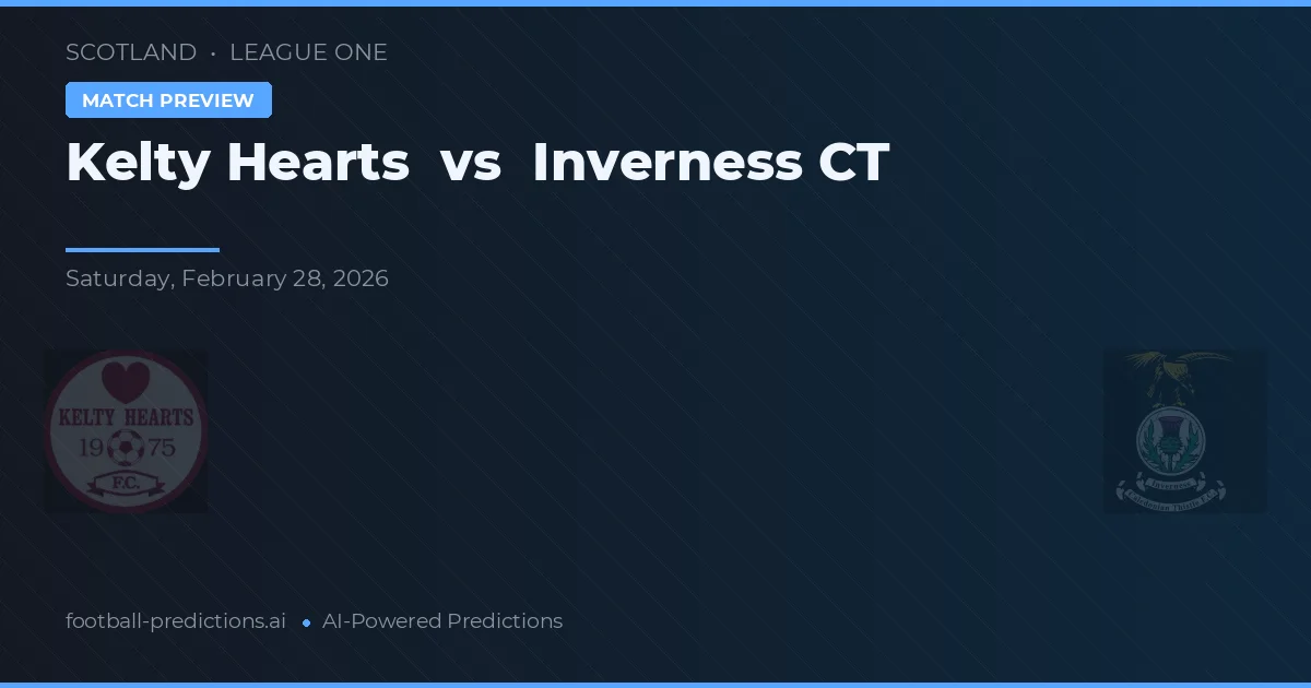 Kelty Hearts vs Inverness Caledonian Thistle — prognóstico e prévia do jogo