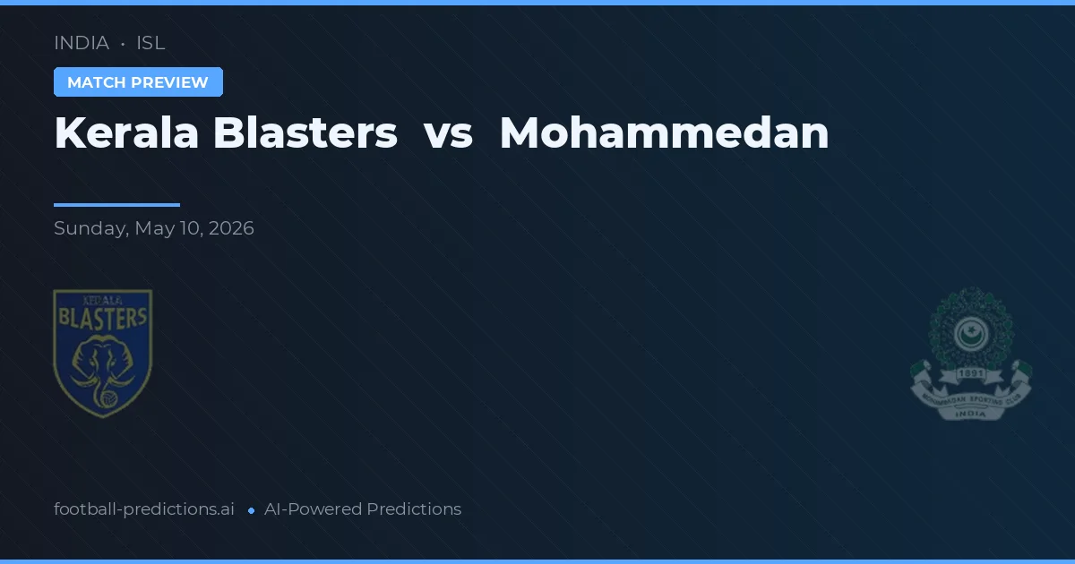 Kerala Blasters vs Mohammedan — prognóstico e prévia do jogo