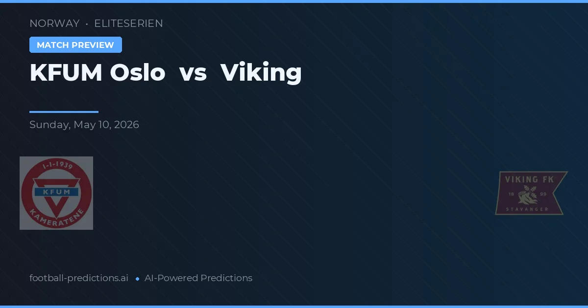 KFUM Oslo vs Viking — prognóstico e prévia do jogo