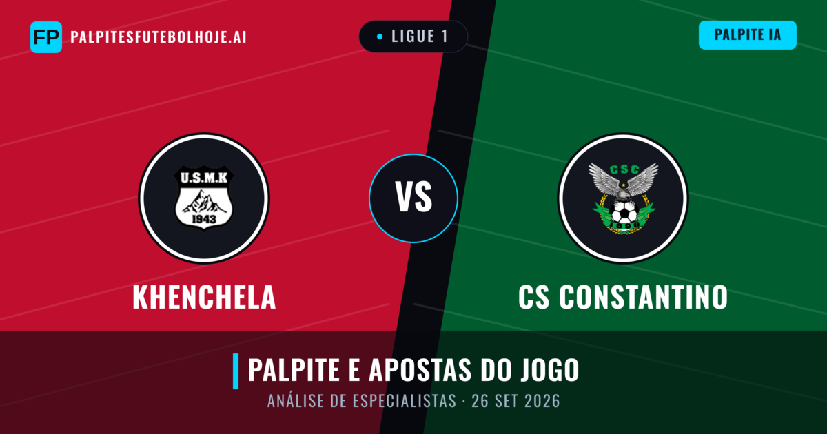 Khenchela vs CS Constantino — prognóstico e prévia do jogo