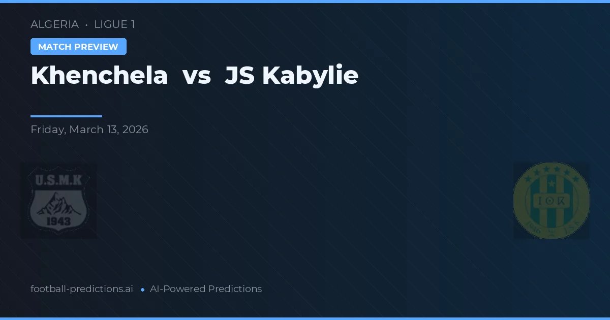 Khenchela vs JS Kabylie — prognóstico e prévia do jogo