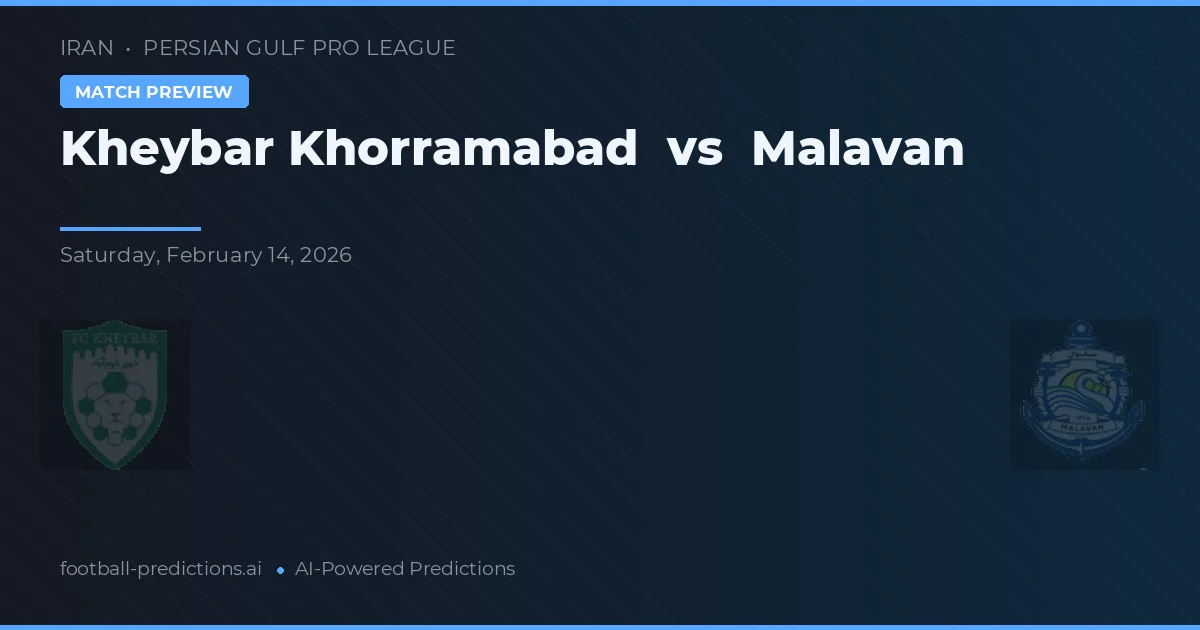 Kheybar Khorramabad vs Malavan — prognóstico e prévia do jogo