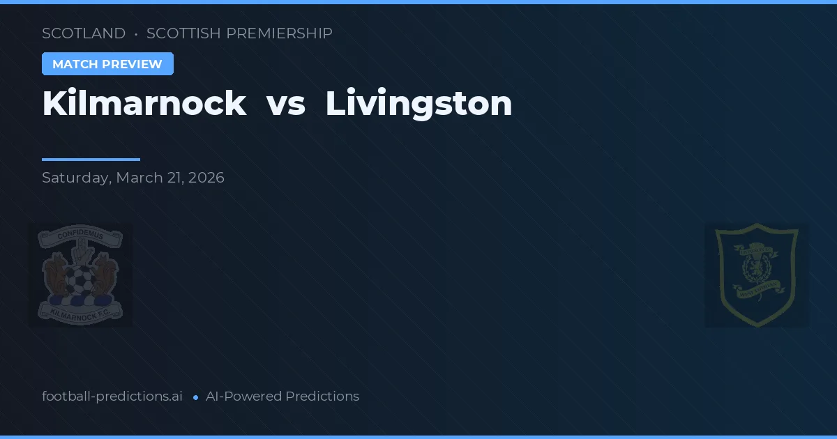 Kilmarnock vs Livingston — prognóstico e prévia do jogo