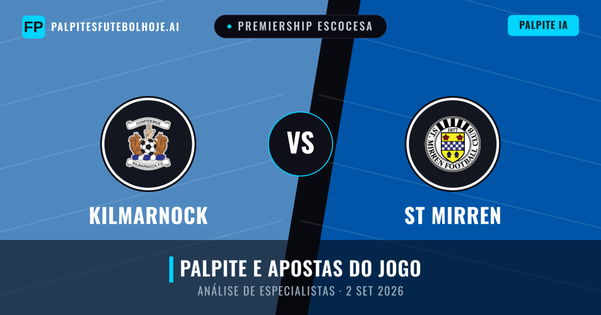 Kilmarnock vs St Mirren — prognóstico e prévia do jogo