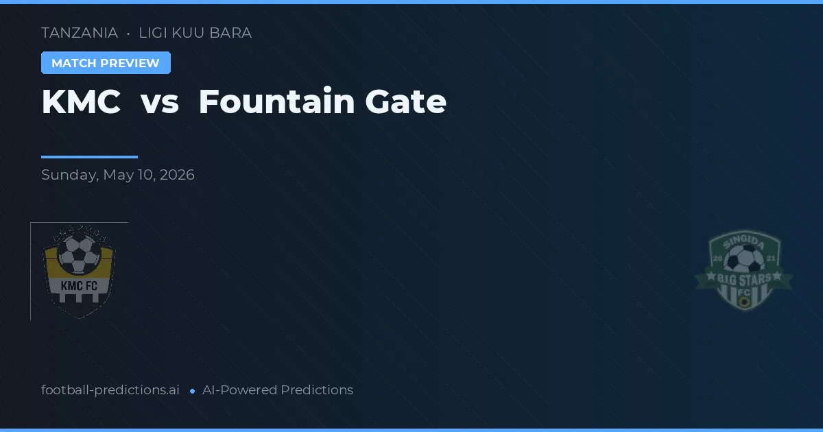 KMC vs Fountain Gate — prognóstico e prévia do jogo