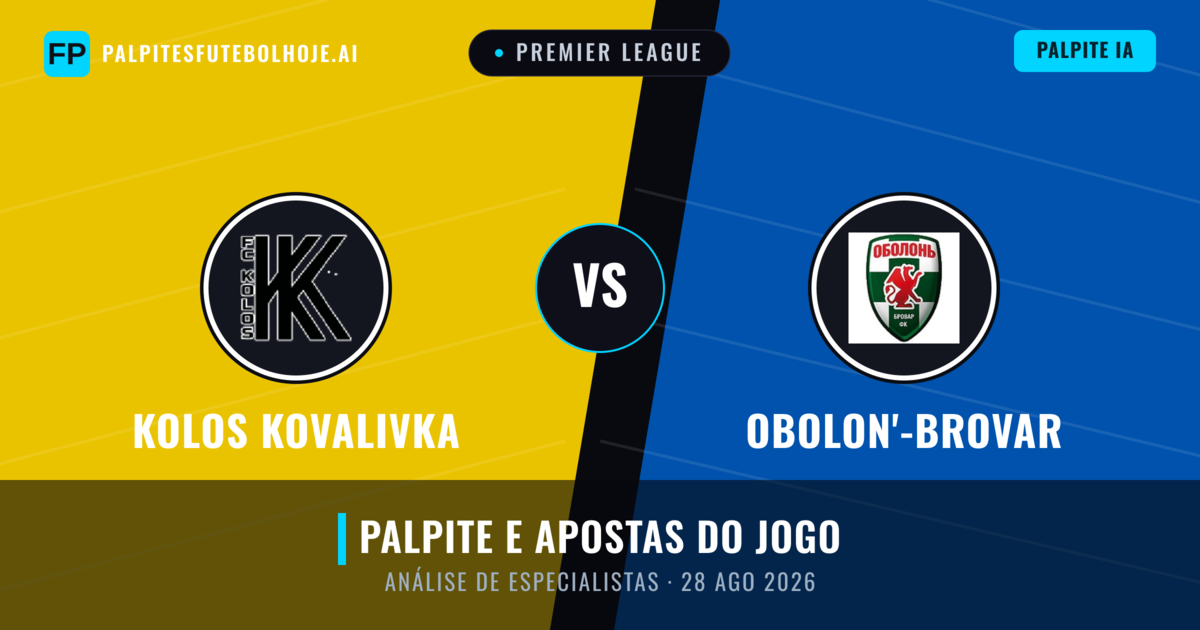 Kolos Kovalivka vs Obolon'-Brovar — prognóstico e prévia do jogo