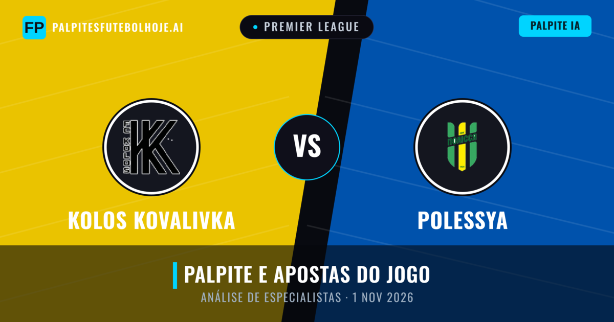 Kolos Kovalivka vs Polessya — prognóstico e prévia do jogo