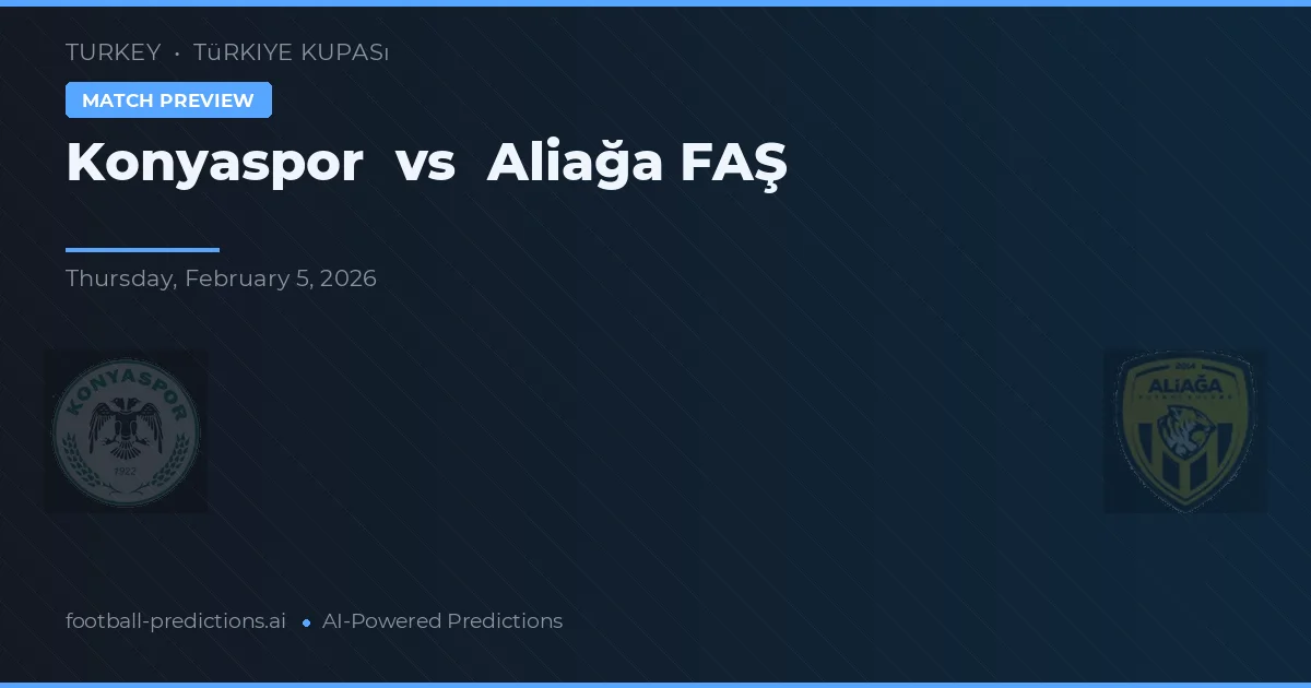 Konyaspor vs Alaşa FAŞ — prognóstico e prévia do jogo