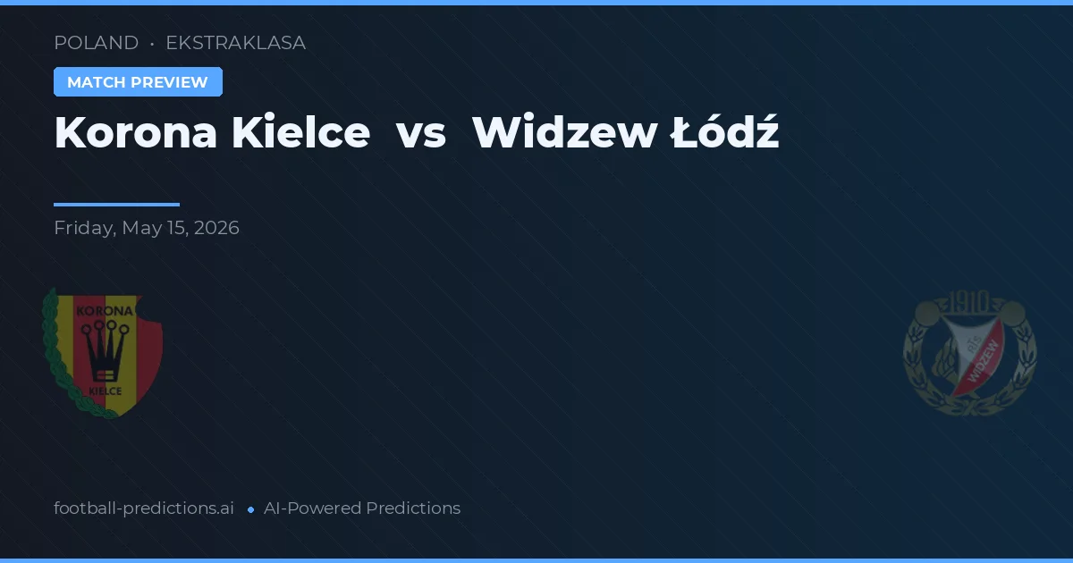 Korona Kielce vs Widzew Łódź — prognóstico e prévia do jogo