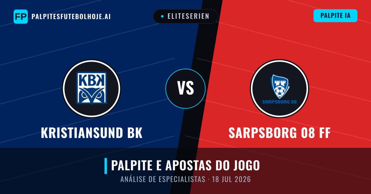 Kristiansund BK vs Sarpsborg 08 FF — prognóstico e prévia do jogo