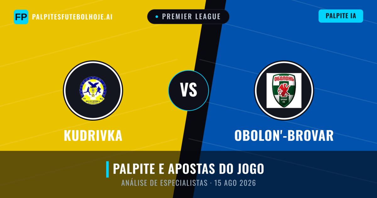 Kudrivka vs Obolon'-Brovar — prognóstico e prévia do jogo