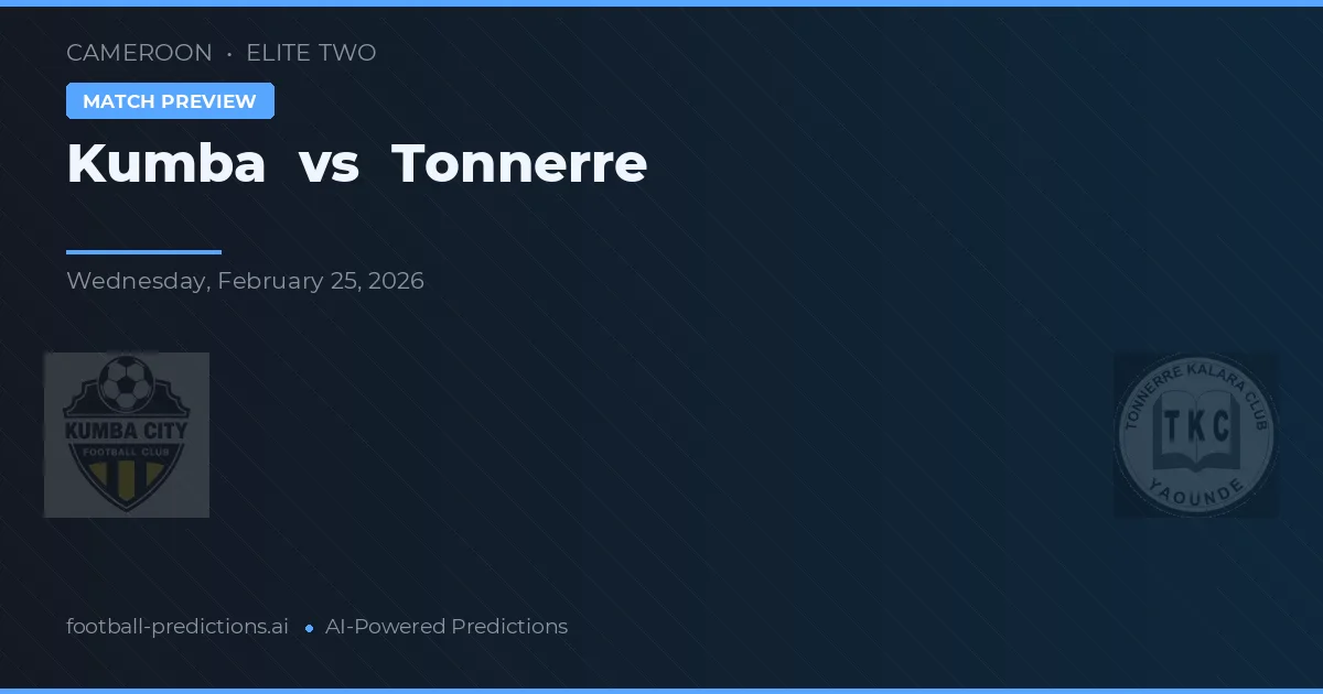 Kumba vs Tonnerre — prognóstico e prévia do jogo