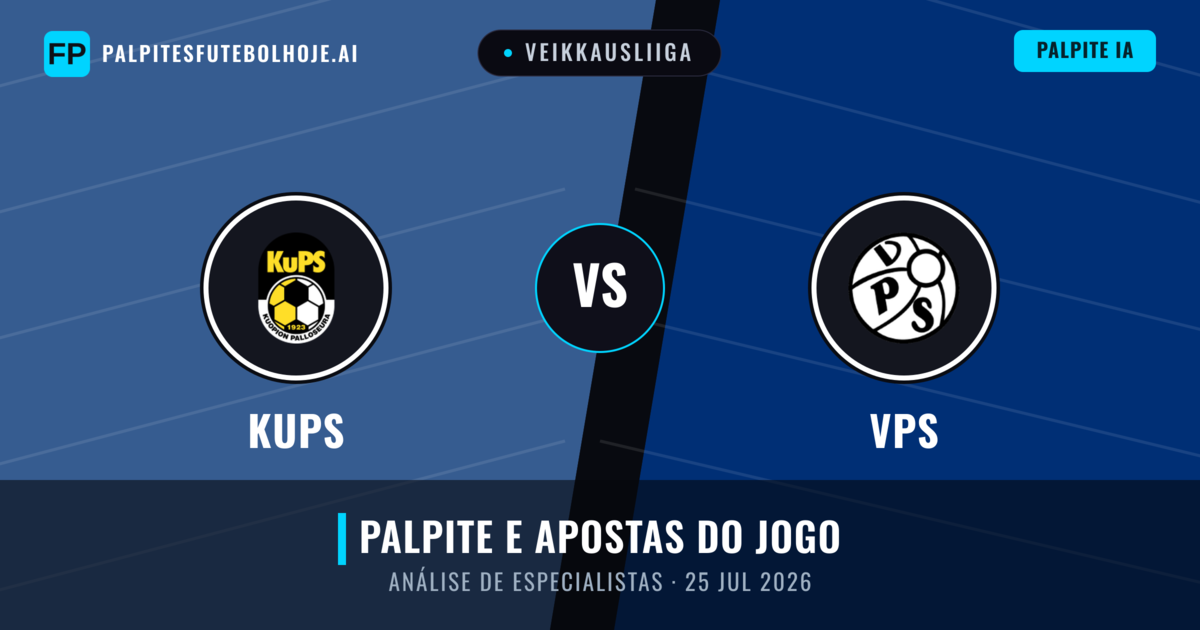 KuPS vs VPS — prognóstico e prévia do jogo