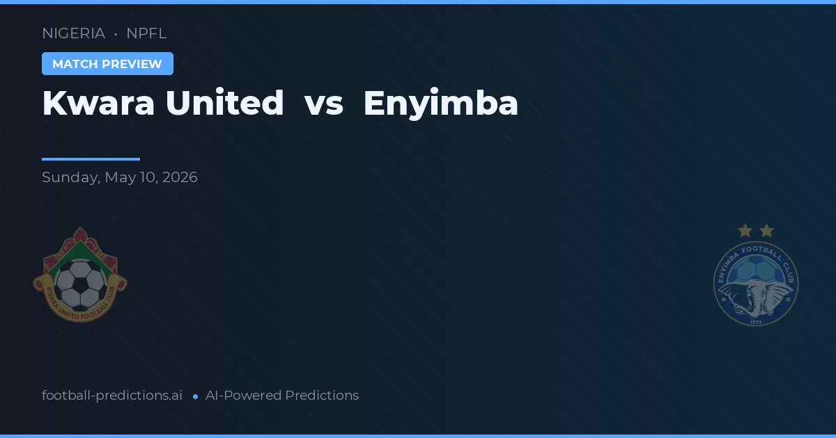 Kwara United vs Enyimba — prognóstico e prévia do jogo