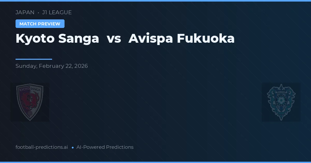 Kyoto Sanga vs Avispa Fukuoka — prognóstico e prévia do jogo