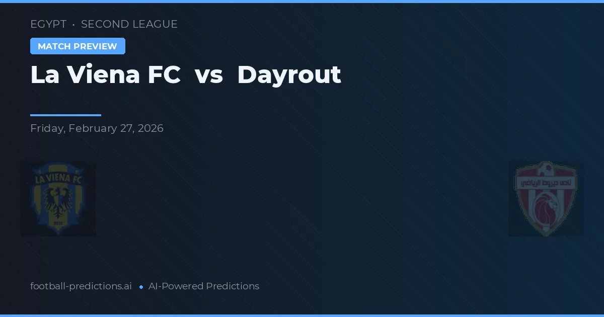 La Viena FC vs Dayrout — prognóstico e prévia do jogo