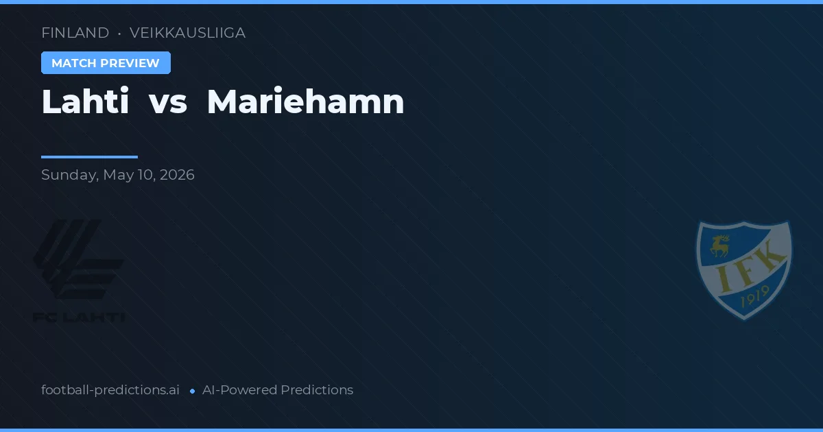 Lahti vs Mariehamn — prognóstico e prévia do jogo