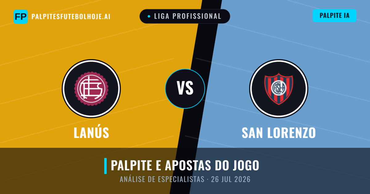 Lanús vs San Lorenzo — prognóstico e prévia do jogo