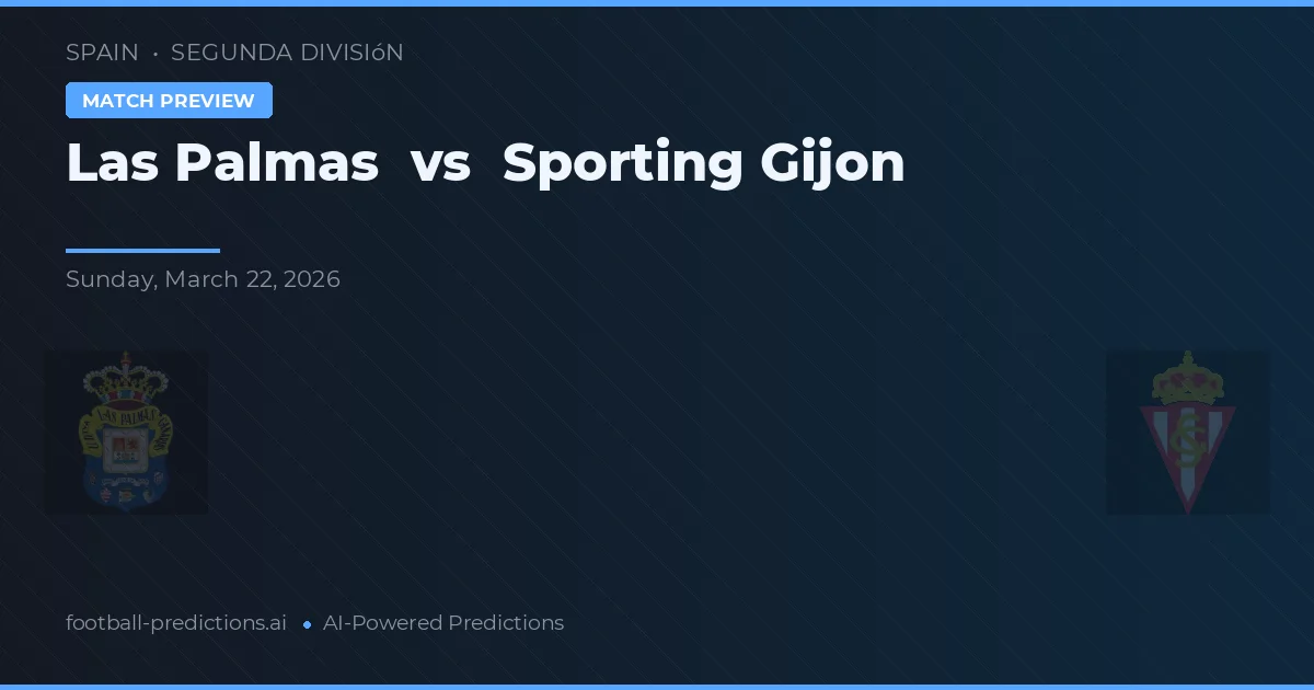 Las Palmas vs Sporting Gijón — prognóstico e prévia do jogo