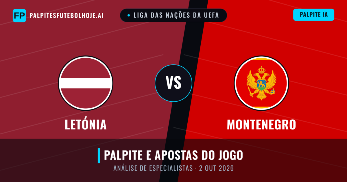 Letónia vs Montenegro — prognóstico e prévia do jogo