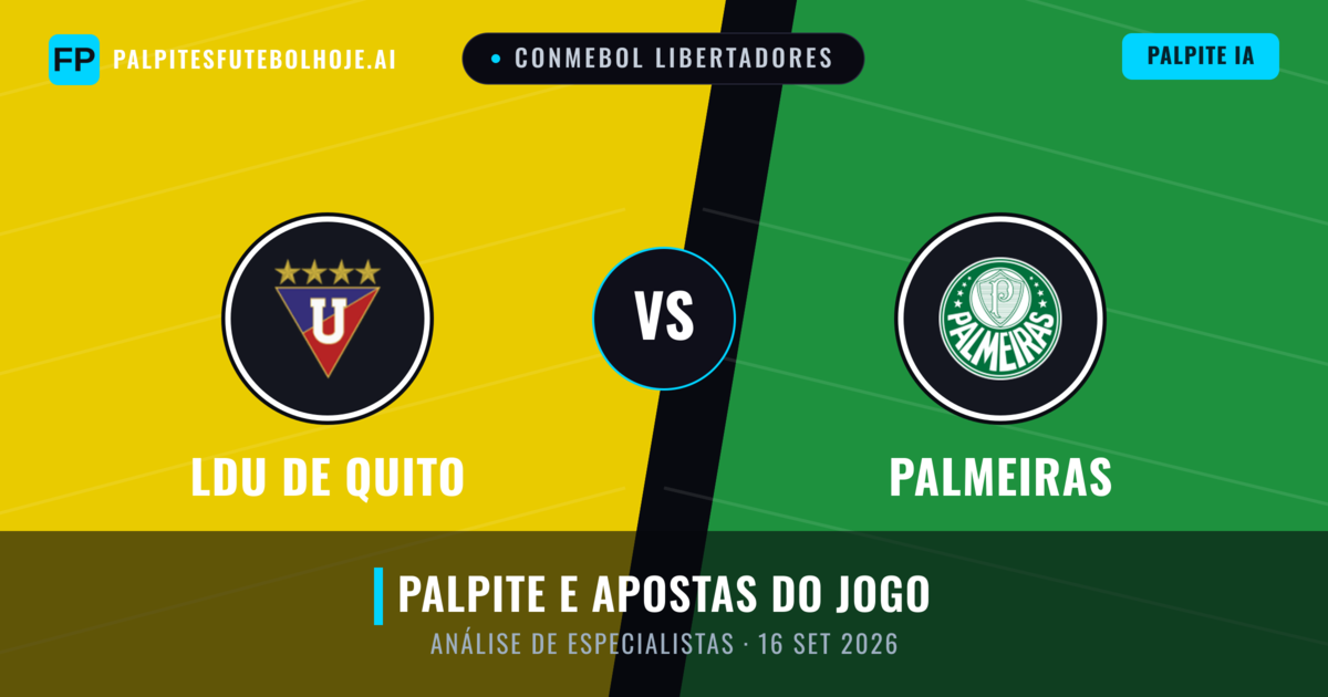 LDU de Quito vs Palmeiras — prognóstico e prévia do jogo
