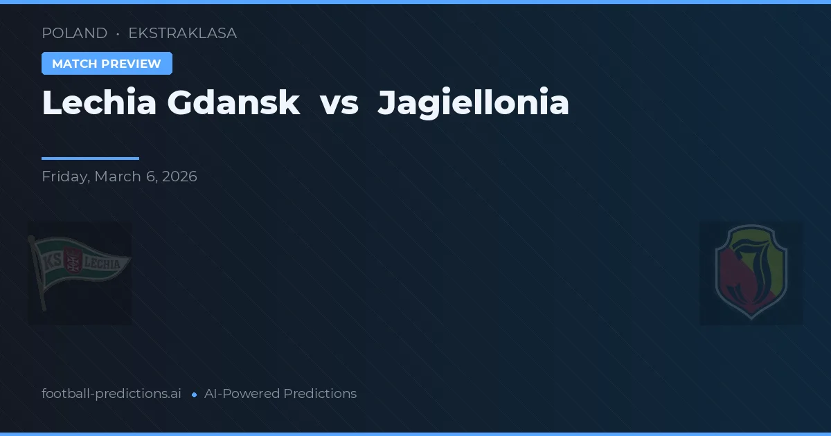 Lechia Gdańsk vs Jagiellonia — prognóstico e prévia do jogo