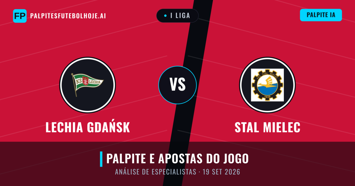 Lechia Gdańsk vs Stal Mielec — prognóstico e prévia do jogo