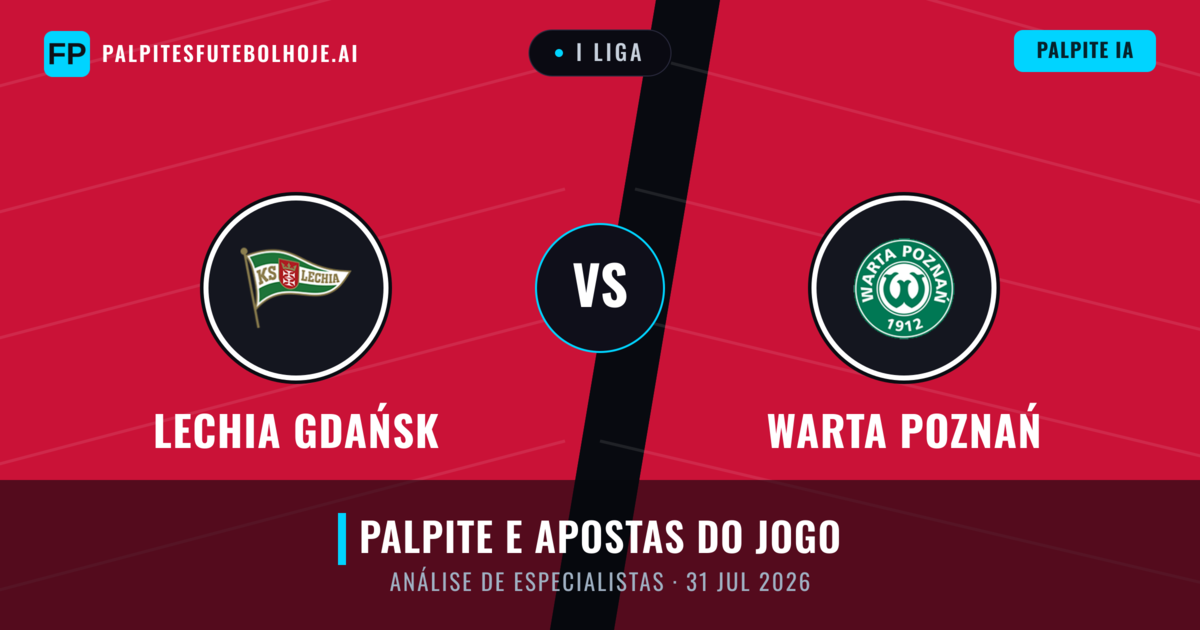Lechia Gdańsk vs Warta Poznań — prognóstico e prévia do jogo