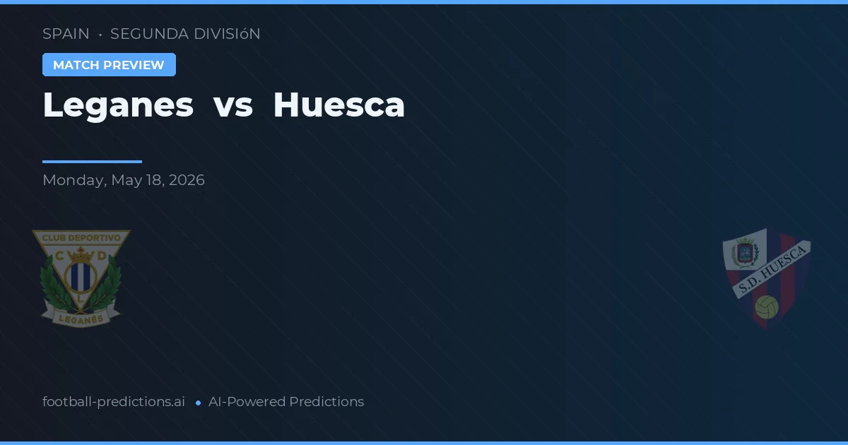 Leganés vs Huesca — prognóstico e prévia do jogo