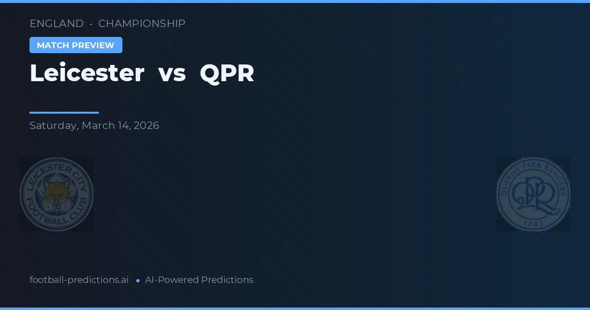 Leicester vs QPR — prognóstico e prévia do jogo